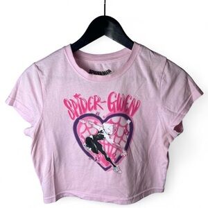 Spiderman Spider-Gwen Pink Short Sleeve Tee